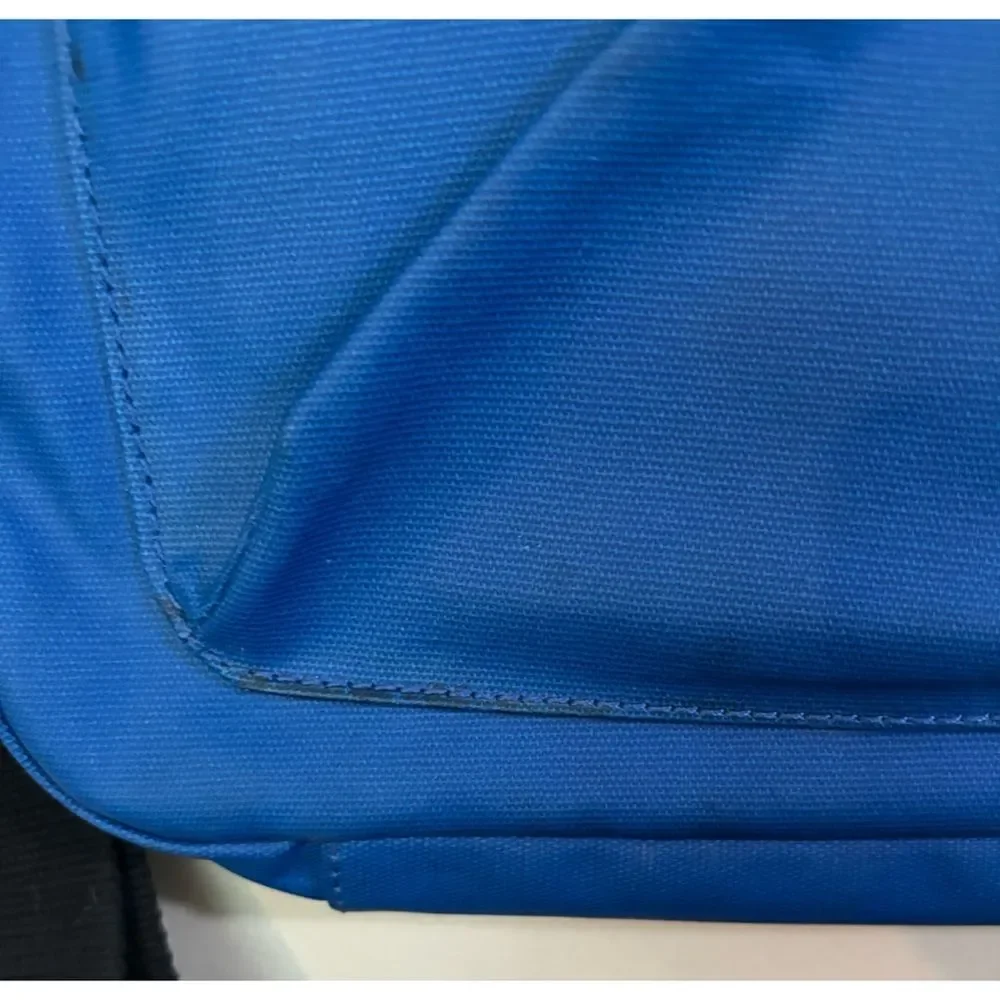 Rare Jack Spade Blue Canvas Briefcase Messenger Bag